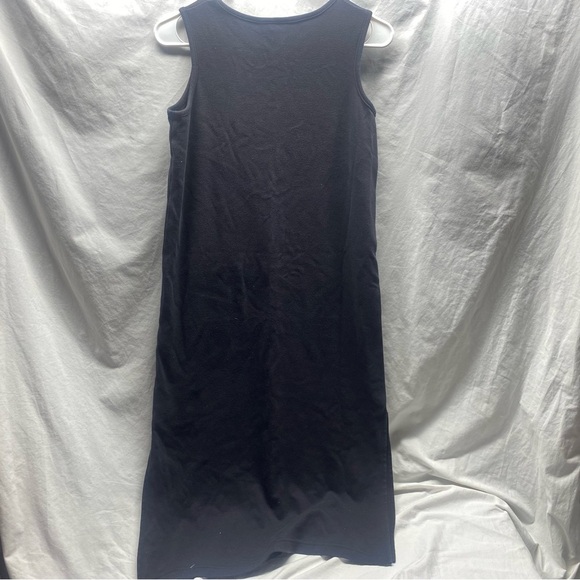 Talbots L P Cotton sleeveless Shift Maxi Dress tank VTG side slits at bottom - Picture 4 of 4